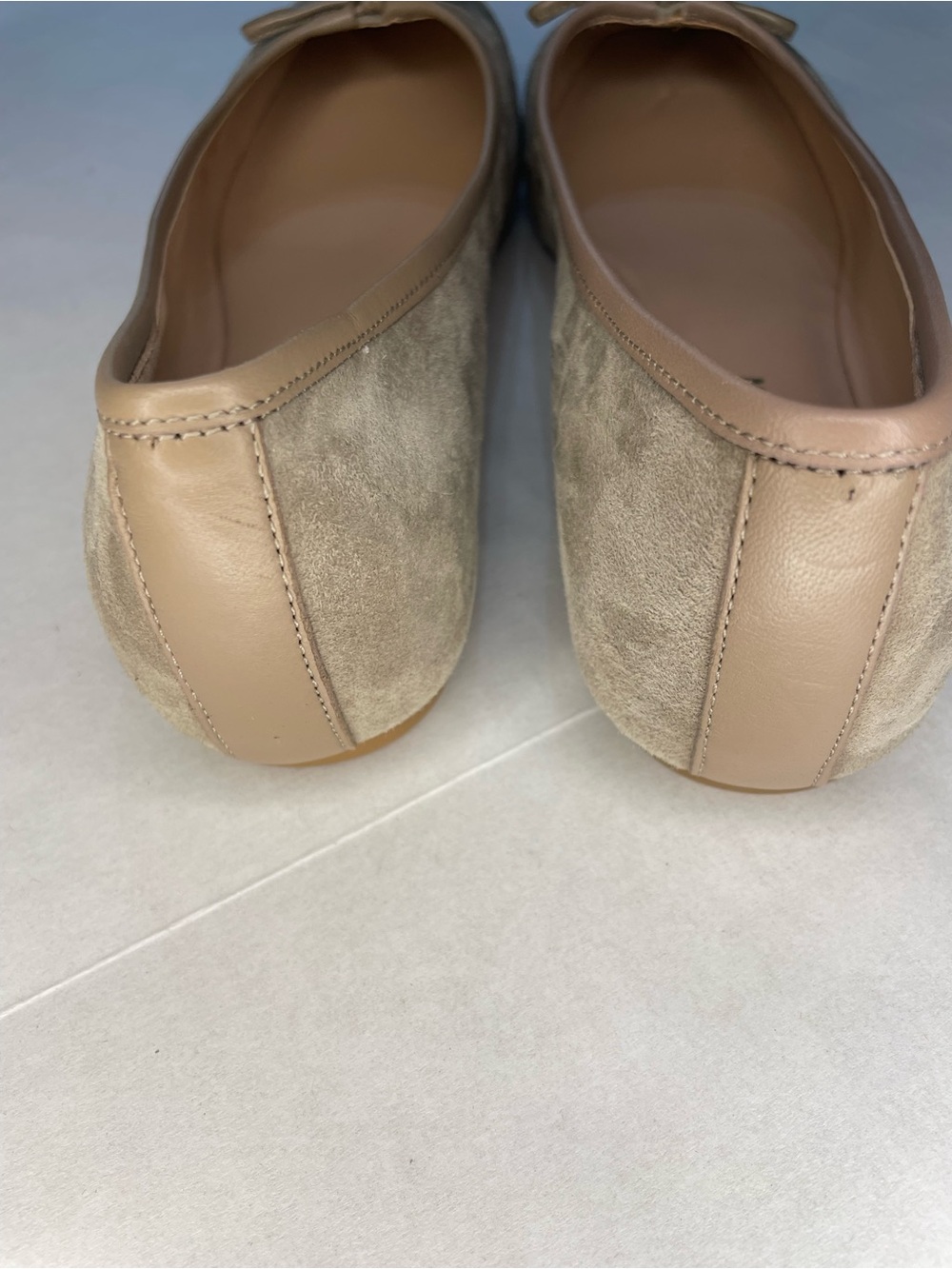Cole Haan Nicolette Suede Bow Tie Ballet Flats - Picture 5 of 6